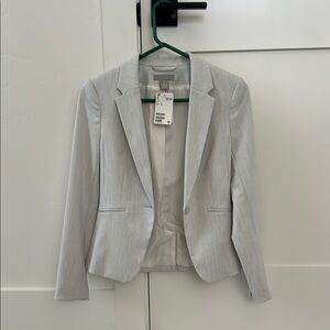 H&M Gray Tailored Blazer with Notched Lapel